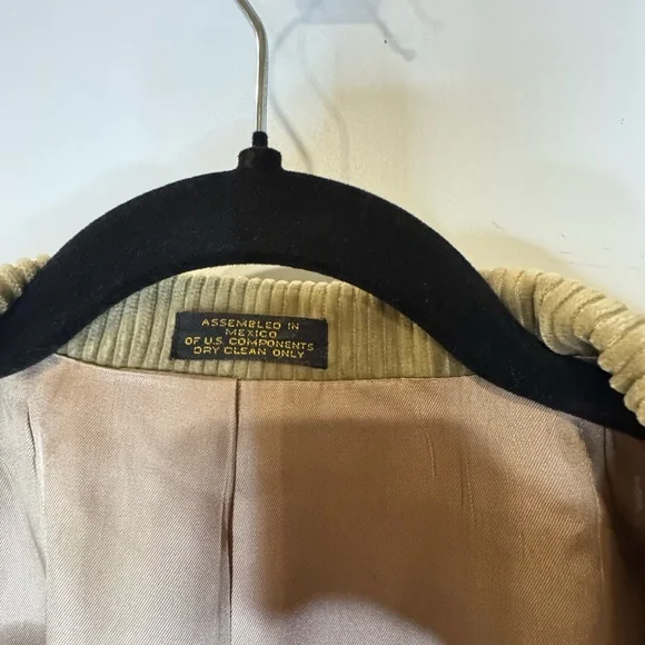 Vintage Holbrook Blazer Mens 44R Tan Corduroy blazer - Picture 12 of 13